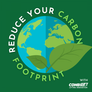 Reduce your carbon footprint with Combilift graphic